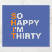 30歳の誕生日ビールラベル ビールラベル (シングルラベル)