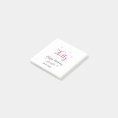 30歳の誕生日ピンクのグリッタースターブラック30th date ポストイット (アングル)