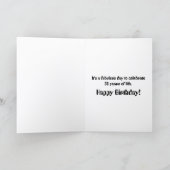 30歳の誕生日ピンクの花パーソナライズされた誕生日 カード (内部)