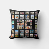 30歳の誕生日ファミリーフォトメモリーズコラージュ クッション (正面)