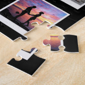 30歳の誕生日ファミリーフォトメモリーズコラージュ ジグソーパズル (側面)