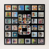 30歳の誕生日ファミリーフォトメモリーズコラージュ ジグソーパズル (横)