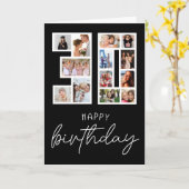 30歳の誕生日フォトコラージュの挨拶 カード (黄色い花)