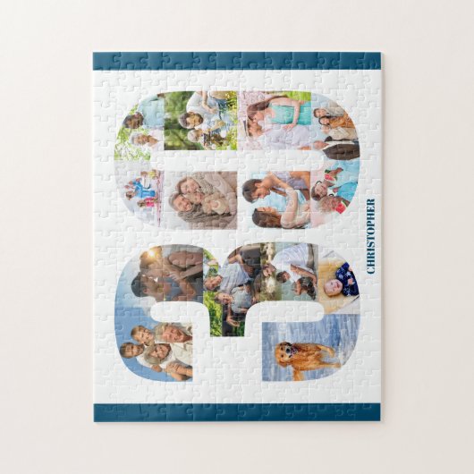 30歳の誕生日フォトコラージュ第30回記念 ジグソーパズル (縦)