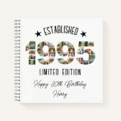 30歳の誕生日フォトコラージュ設立1995 ノートブック (正面)