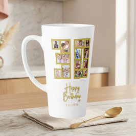 30歳の誕生日フォトコラージュ カフェラテマグ