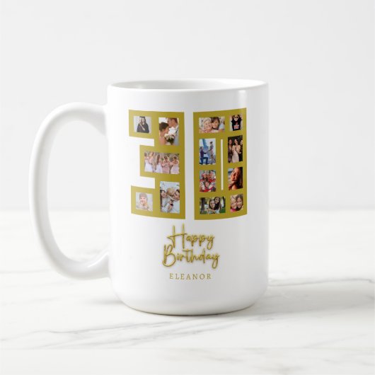 30歳の誕生日フォトコラージュ コーヒーマグカップ (左)