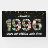 30歳の誕生日フォトコラージュ 1996年設立 横断幕 (横)