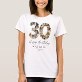 30歳の誕生日フォトコラージュTシャツ Tシャツ (正面)