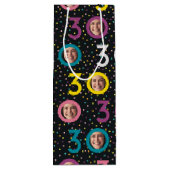 30歳の誕生日フォトワカスタマイズイン抱き枕 ワインギフトバッグ (裏面)