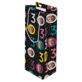 30歳の誕生日フォトワカスタマイズイン抱き枕 ワインギフトバッグ (正面アングル)