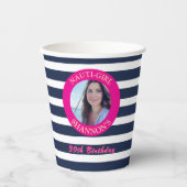 30歳の誕生日フォト航海のパーティーカップ 紙コップ (正面)