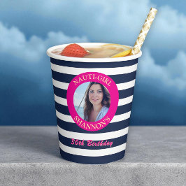 30歳の誕生日フォト航海のパーティーカップ 紙コップ