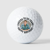 30歳の誕生日フォト ゴルフボール (正面)