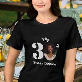 30歳の誕生日フォト トライブレンドTシャツ