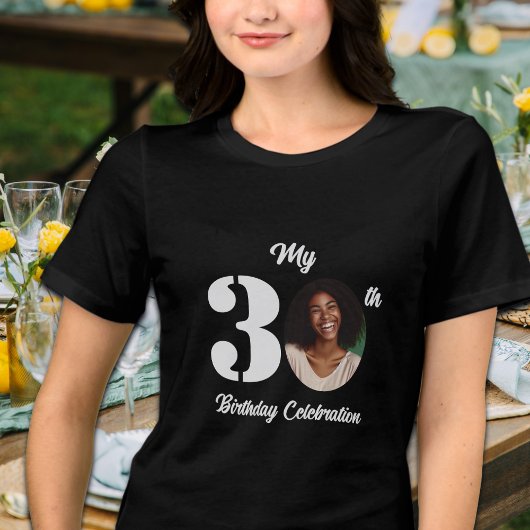 30歳の誕生日フォト トライブレンドTシャツ