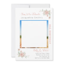 30歳の誕生日フローラ招待状