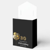 30歳の誕生日ブラック金ゴールドヒョウ感謝していピー フェイバーボックス (オープン)