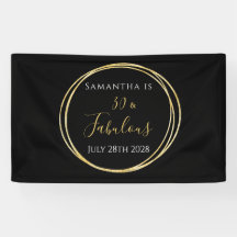 30歳の誕生日ブラック金ゴールド誕生会