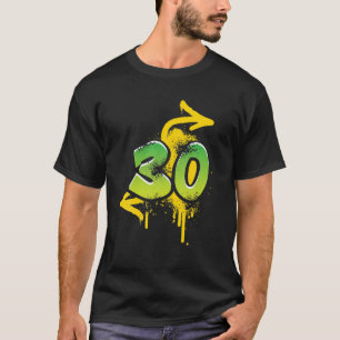 30歳の誕生日プレゼント男性女性スプレーカッコいいヒップホップ Tシャツ