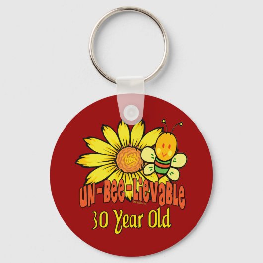 30歳の誕生日プレゼント キーホルダー (正面)