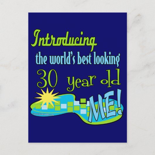 30歳の誕生日プレゼント ポストカード (正面)