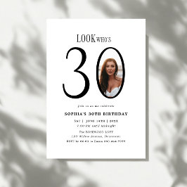 30歳の誕生日ミニマルを見る 招待状