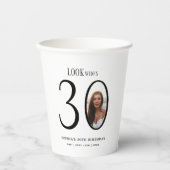 30歳の誕生日ミニマルを見る 紙コップ (正面)