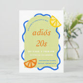 30歳の誕生日メキシコのアディオス20代パーティの招待状 招待状 (スタンド正面)