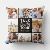 30歳の誕生日モダン写真数々のピンクガーリースロー クッション (正面)