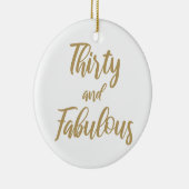 30歳の誕生日ユーモア セラミックオーナメント (右)