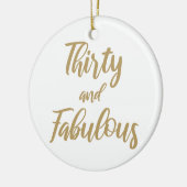 30歳の誕生日ユーモア セラミックオーナメント (左)