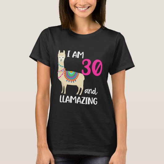 30歳の誕生日ラマIm 30歳と素晴らしい Tシャツ (正面)