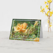 30歳の誕生日ルイーズ黄色のバラモダンブルー カード (黄色い花)
