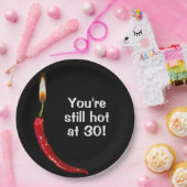 30歳の誕生日レッドホットペッパー ペーパープレート (パーティー)