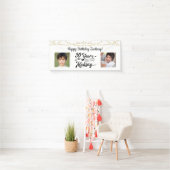 30歳の誕生日レトロストリングライト2枚 横断幕 (インサイチュ)