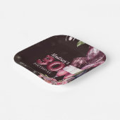 30歳の誕生日ワイン&バルーンパーソナライズされた ペーパープレート (傾斜あり)