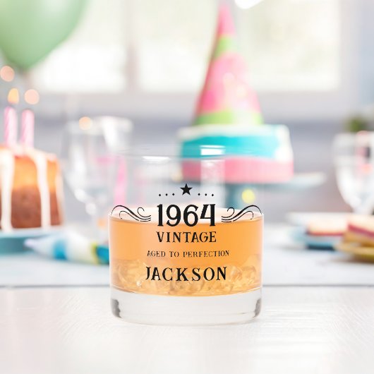 30歳の誕生日ヴィンテージ1964ウイスキーグラス ウイスキーグラス (インサイチュ (バースデー))