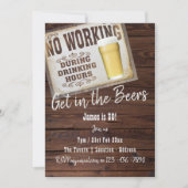 30歳の誕生日応援をビアーズメンス招待状 招待状 (正面)