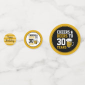 30歳の誕生日応援&ビールから30年 コンフェッティ (正面)