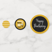 30歳の誕生日応援&ビールから30年 コンフェッティ (裏面)