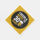 30歳の誕生日応援&ビールから30年 スタンダードランチョンナプキン (角)