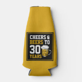 30歳の誕生日応援&ビールから30年 ボトルクーラー (正面)