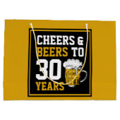 30歳の誕生日応援&ビールから30年 ラージペーパーバッグ (裏面)