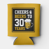 30歳の誕生日応援&ビールから30年 缶クーラー (正面)