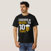 30歳の誕生日応援&ビールから30年 Tシャツ (正面フル)