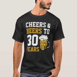 30歳の誕生日応援&ビールから30年 Tシャツ