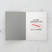 30歳の誕生日悔やみや弔慰 カード (内部)