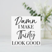 30歳の誕生日態度 カード (スタンド正面)