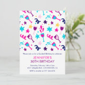 30歳の誕生日招待状カクテルピモダンンク 招待状 (スタンド正面)